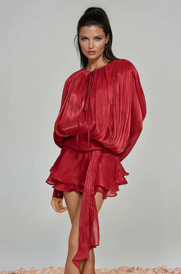 Aminah |  Ruffle Mini Dress