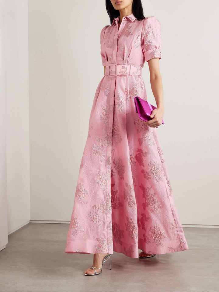 Anabella | Elegant Short Puff Sleeves Dress