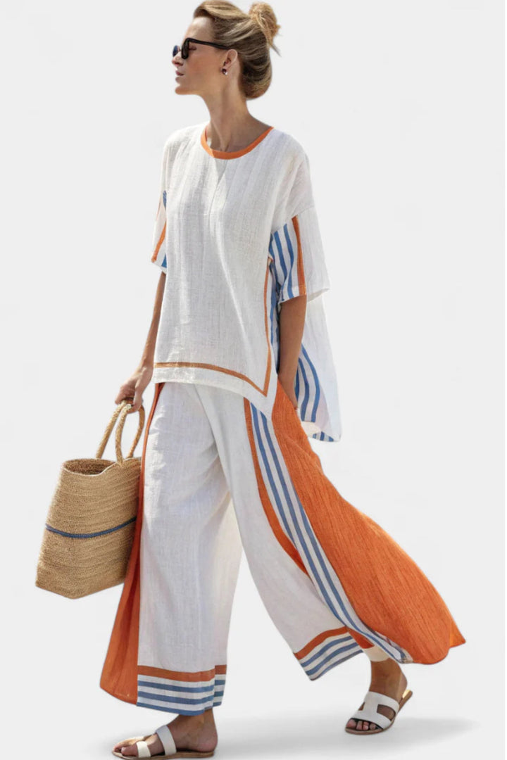 Anila | Elegant Linen Two Piece Set