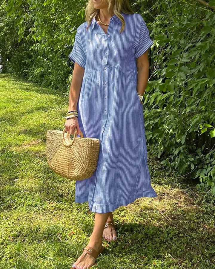 Gemma | Striped Maxi Dress