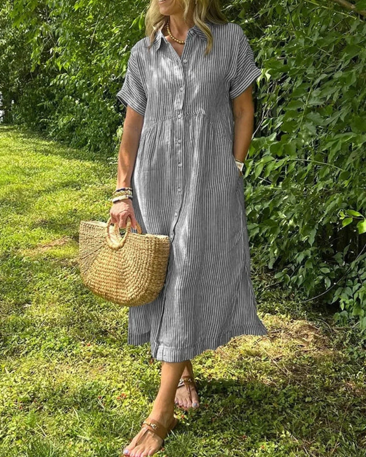 Gemma | Striped Maxi Dress