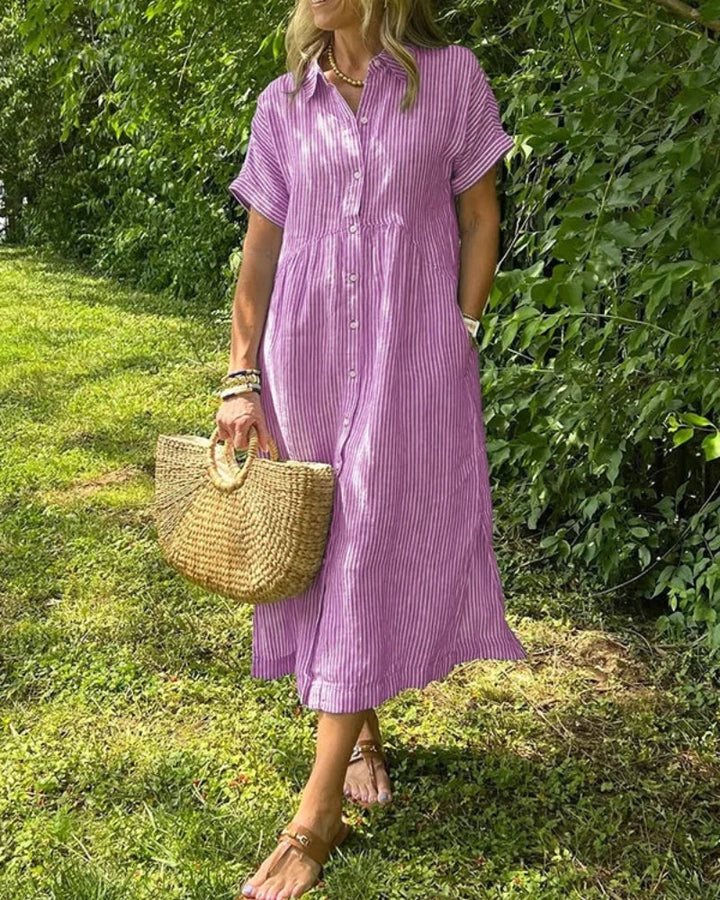 Gemma | Striped Maxi Dress