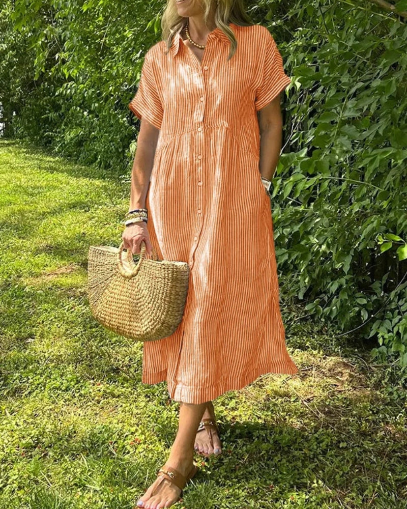 Gemma | Striped Maxi Dress