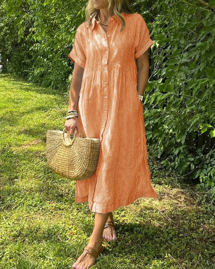 Gemma | Striped Maxi Dress