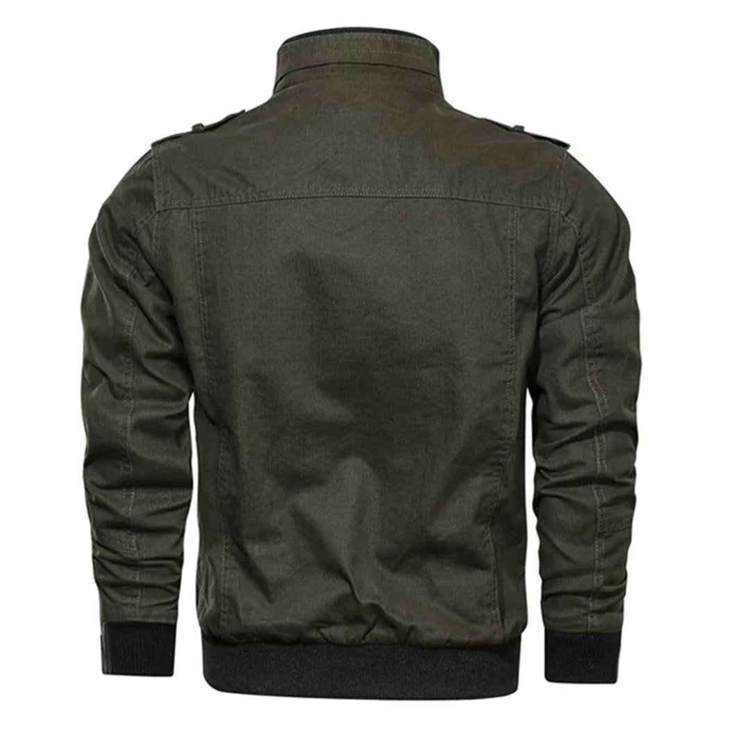 Michael | Men’s Zip-Up Utility Jacket with Ribbed Cuffs