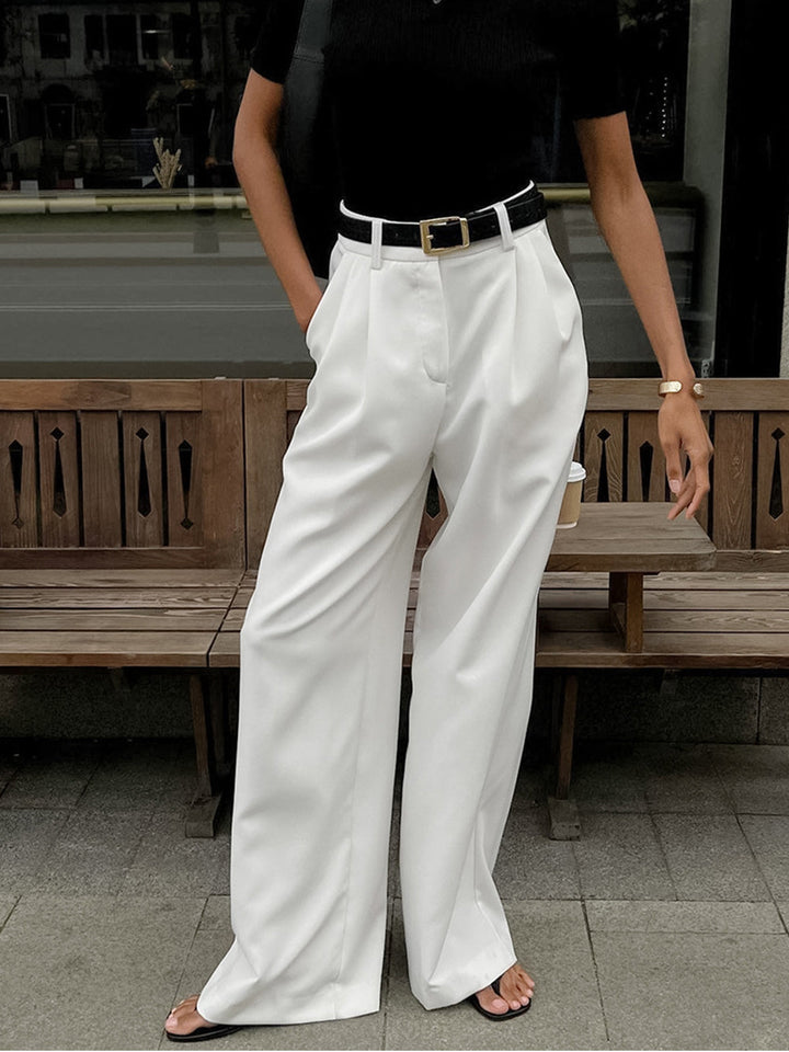 Julia | Women’s Relaxed-Fit Wide-Leg Office Trousers