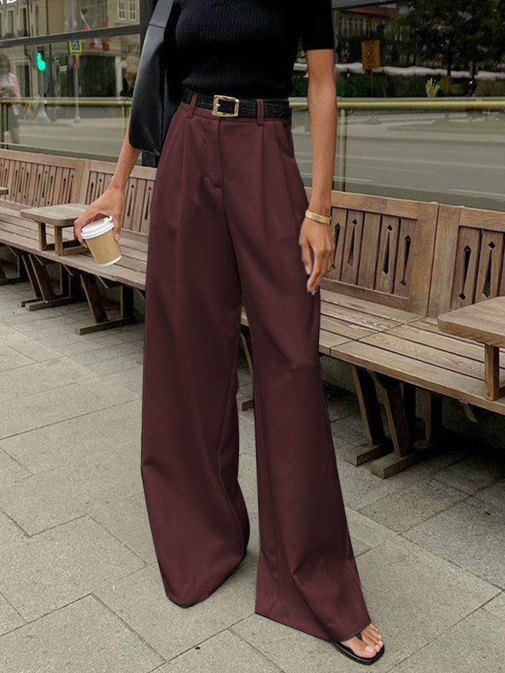 Julia | Women’s Relaxed-Fit Wide-Leg Office Trousers