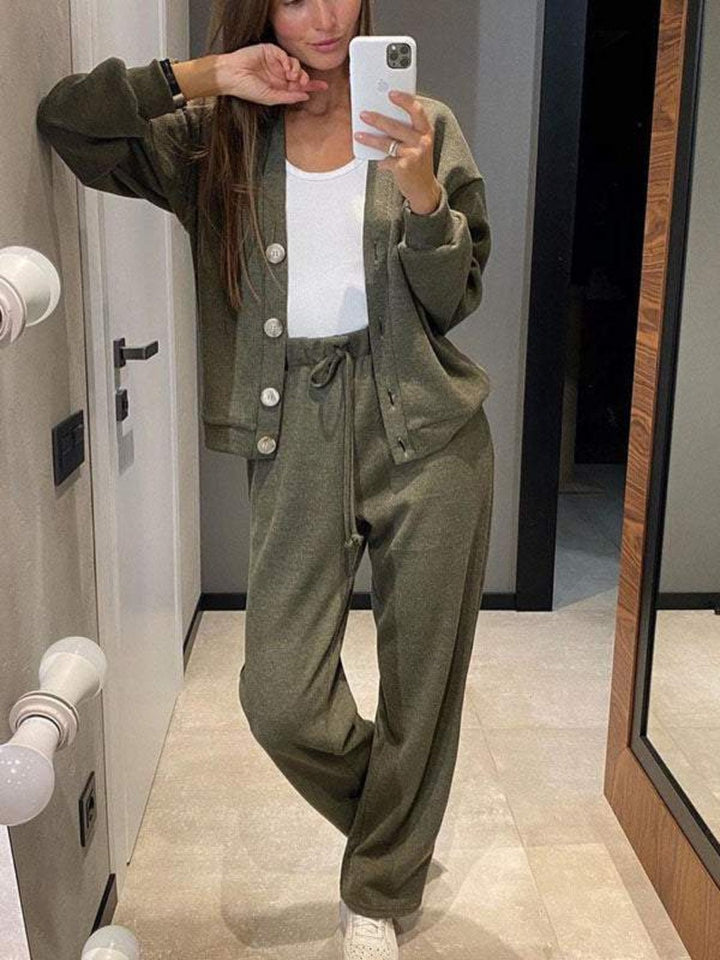 Isabelle | Women’s Casual Cardigan and Jogger Pants Set
