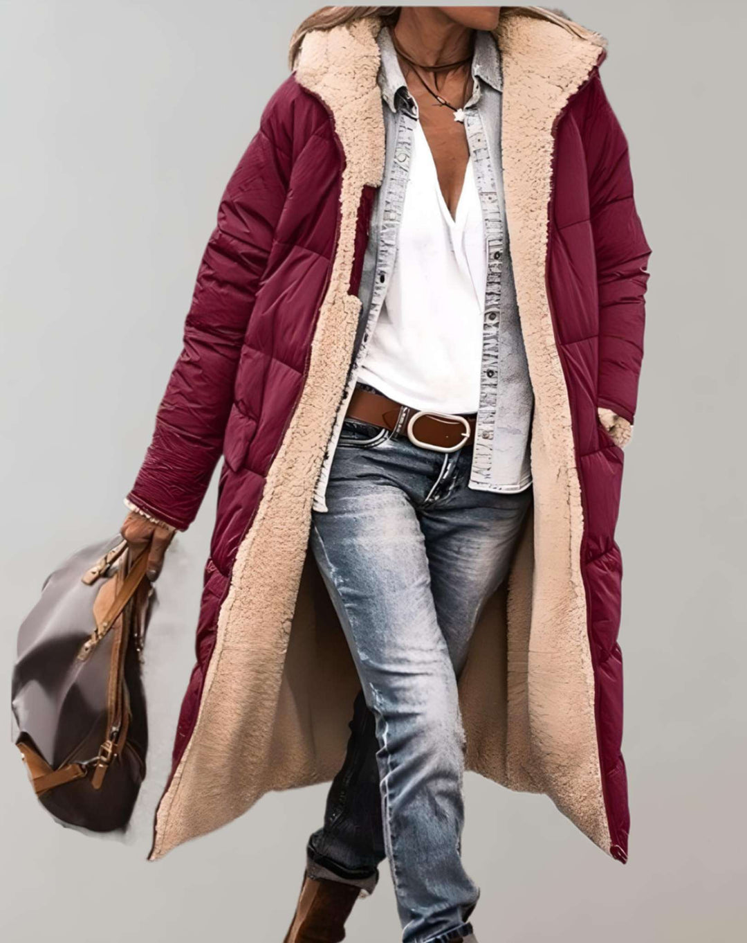 Casey | Winter Women’s Puffer Coat with Fleece Lining