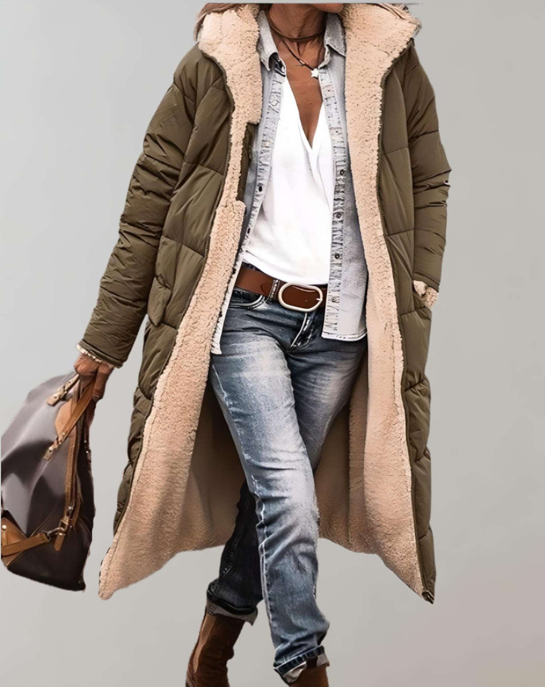 Casey | Winter Women’s Puffer Coat with Fleece Lining