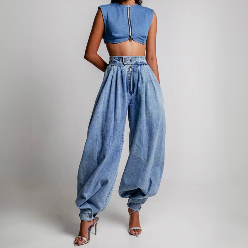 Mila | Women's High Waist Balloon Jeans