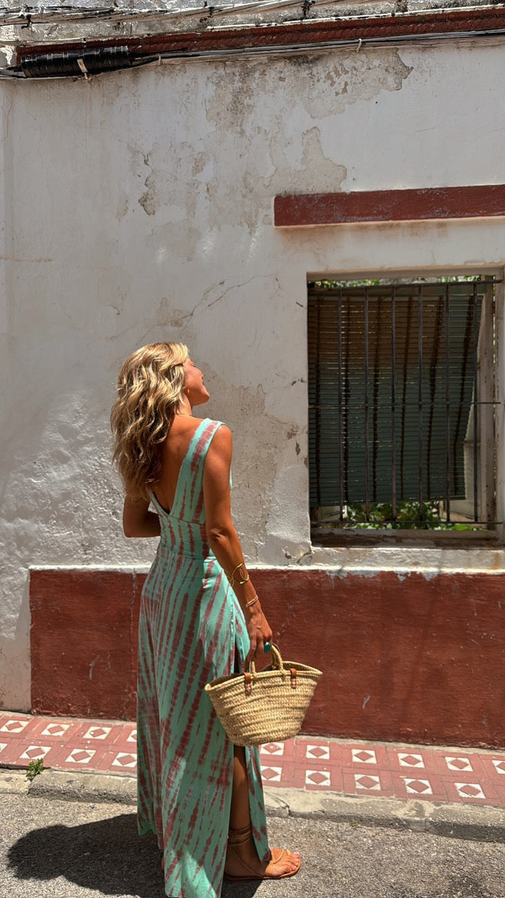 Coleen | Plunge Cut-Out Maxi Dress