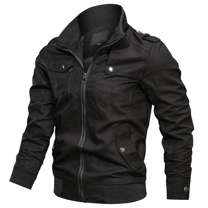 Michael | Men’s Zip-Up Utility Jacket with Ribbed Cuffs