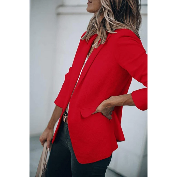 Poppy | Women Buttonless Open Front Blazer