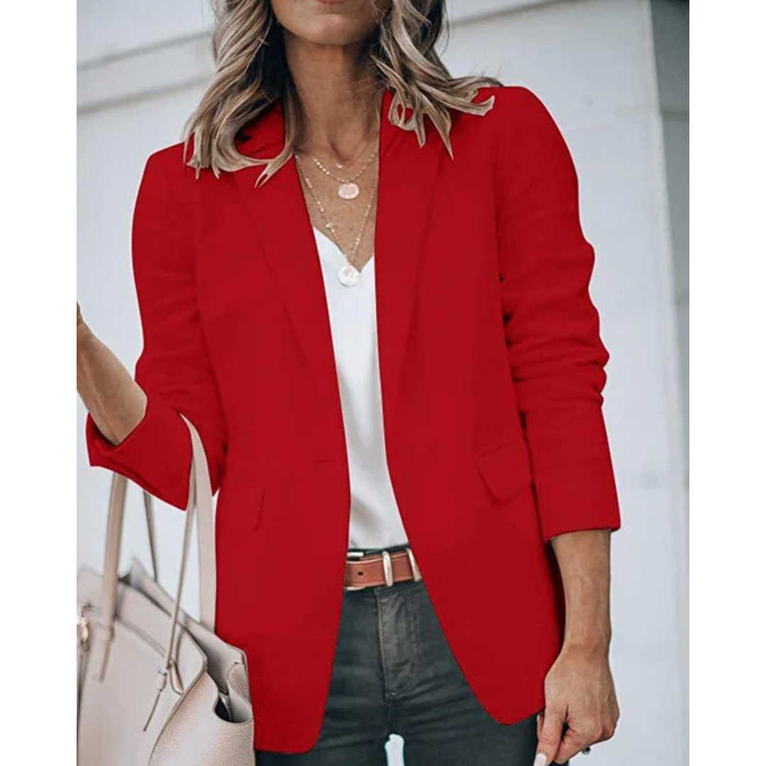 Poppy | Women Buttonless Open Front Blazer