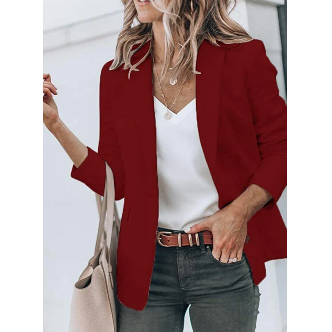 Poppy | Women Buttonless Open Front Blazer
