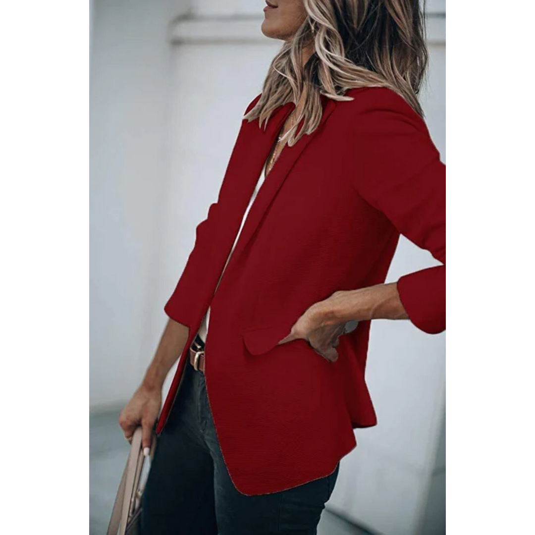 Poppy | Women Buttonless Open Front Blazer