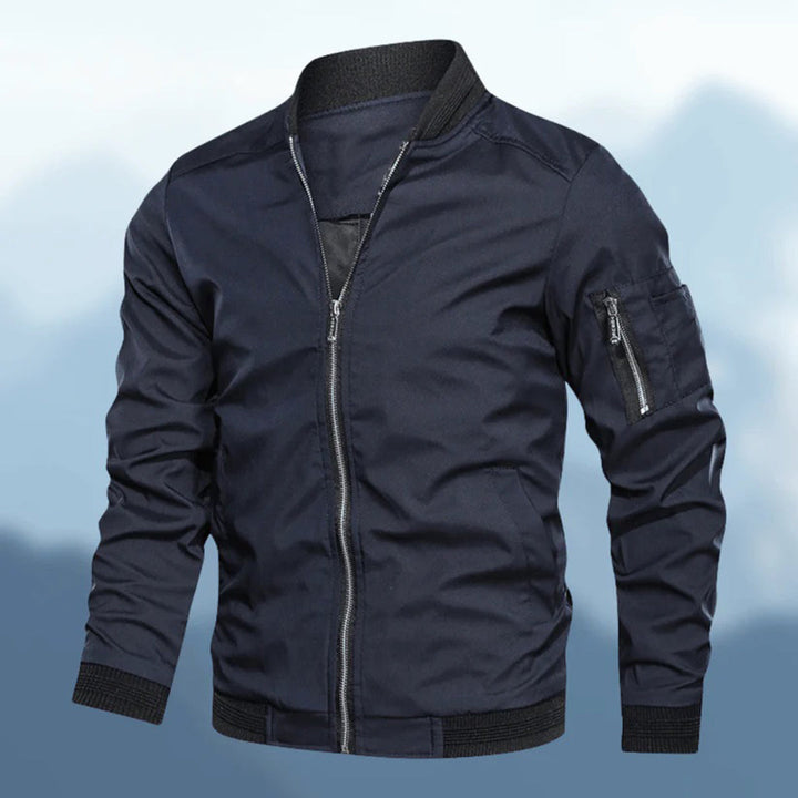 Nicholas | Sleek Zip-Up Bomber Jacket for Men