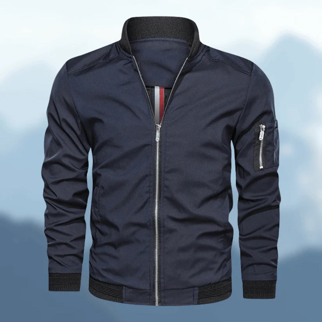 Nicholas | Sleek Zip-Up Bomber Jacket for Men