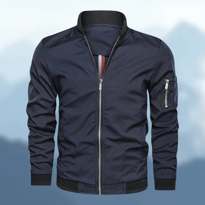 Nicholas | Sleek Zip-Up Bomber Jacket for Men