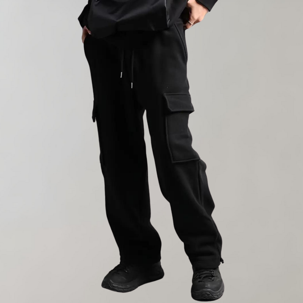 David | Men’s Drawstring Cargo Jogger Pants for Comfort