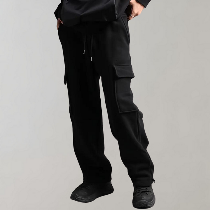David | Men’s Drawstring Cargo Jogger Pants for Comfort