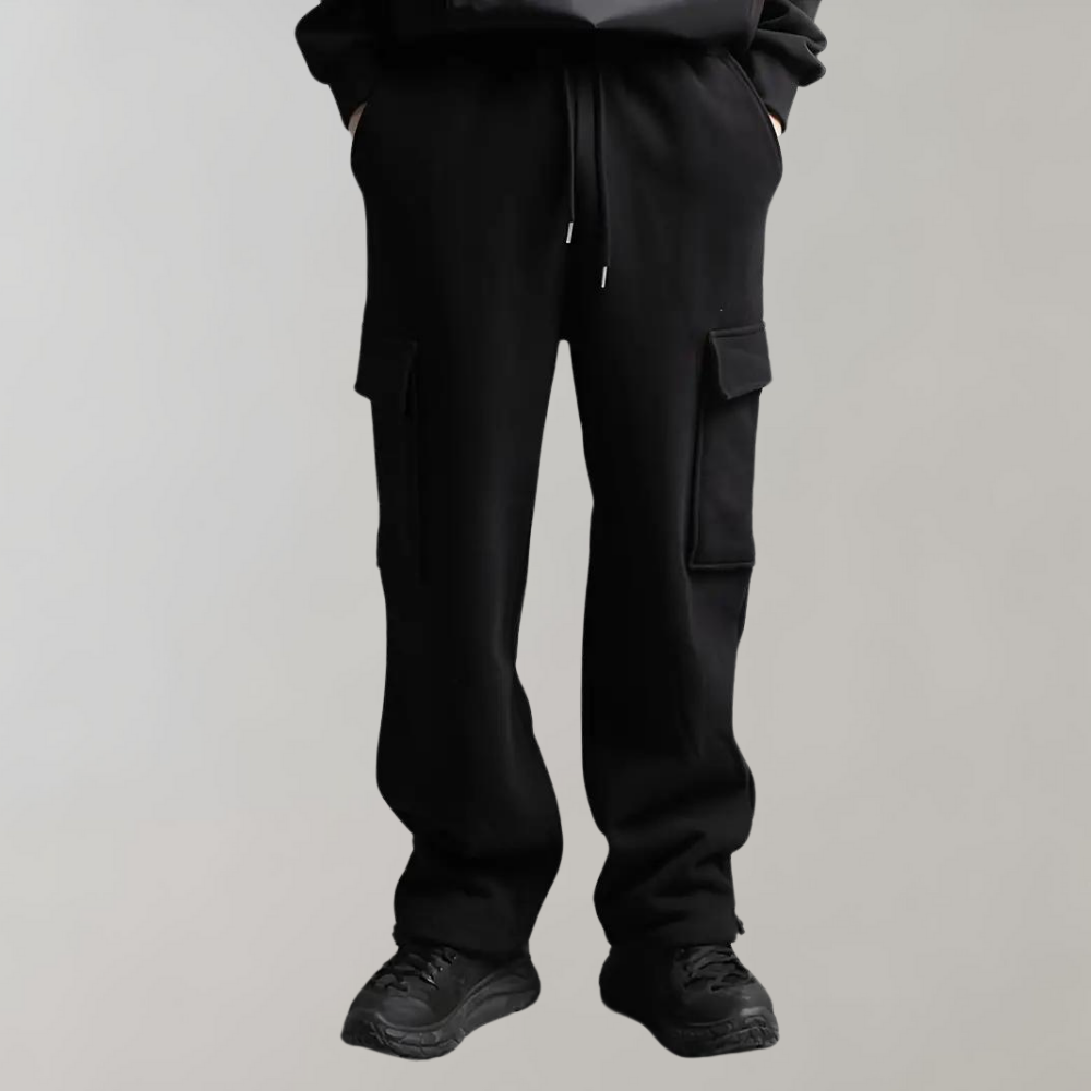 David | Men’s Drawstring Cargo Jogger Pants for Comfort