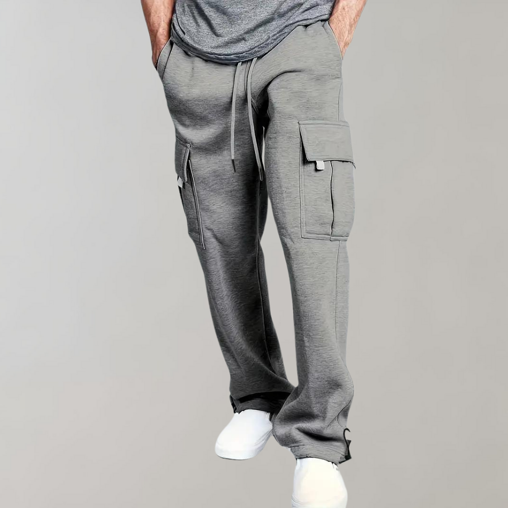 David | Men’s Drawstring Cargo Jogger Pants for Comfort