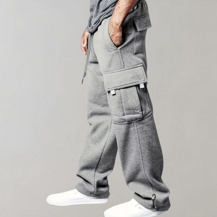 David | Men’s Drawstring Cargo Jogger Pants for Comfort