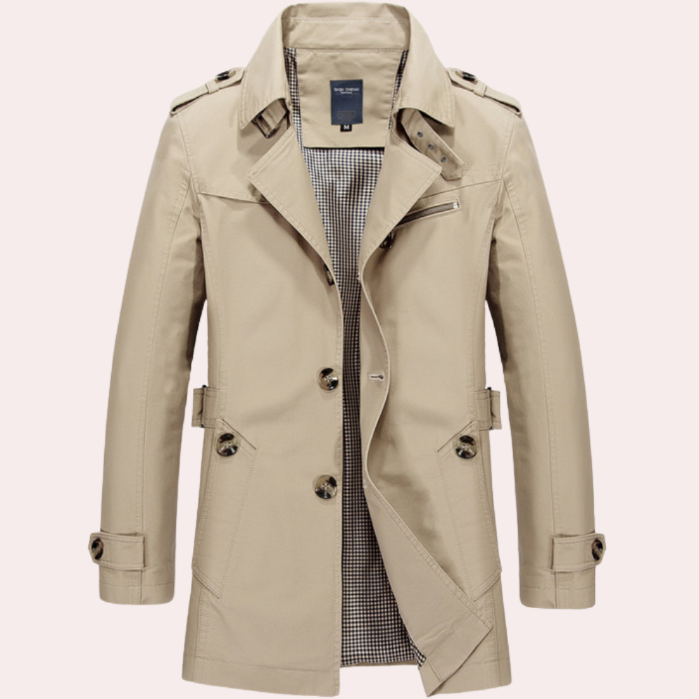 Jason | Men’s Stylish Trench Coat for Winter