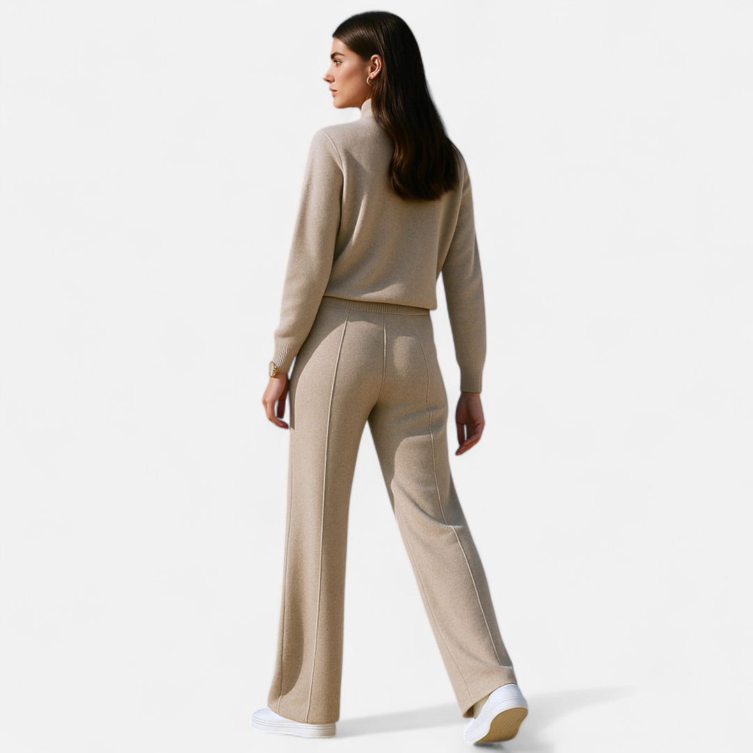 Bella | Women Relaxed Fit Pull On Classic Wool Trousers