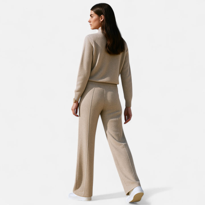 Bella | Women Relaxed Fit Pull On Classic Wool Trousers