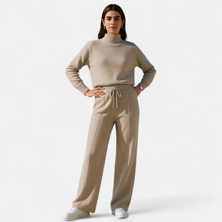 Bella | Women Relaxed Fit Pull On Classic Wool Trousers