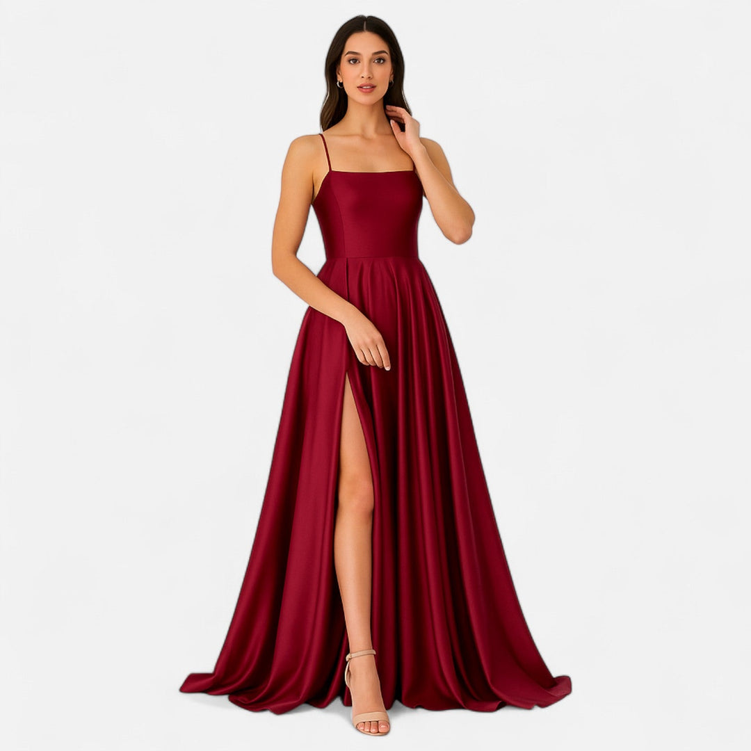 Ivy | Women’s Elegant Slit Evening Gown Maxi Dress