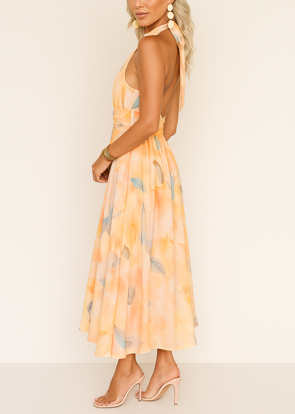 Cheryl | Pastel Dream Flowing Maxi Dress