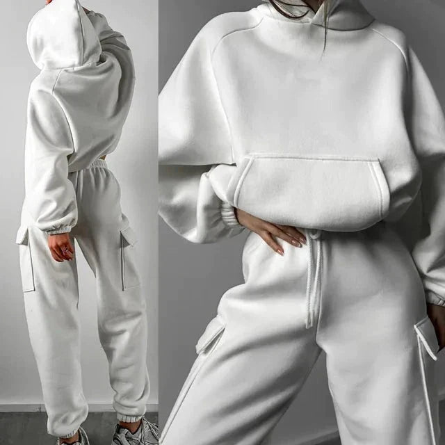 Faye | Women’s Casual Relaxed Fit Hooded Tracksuit Set
