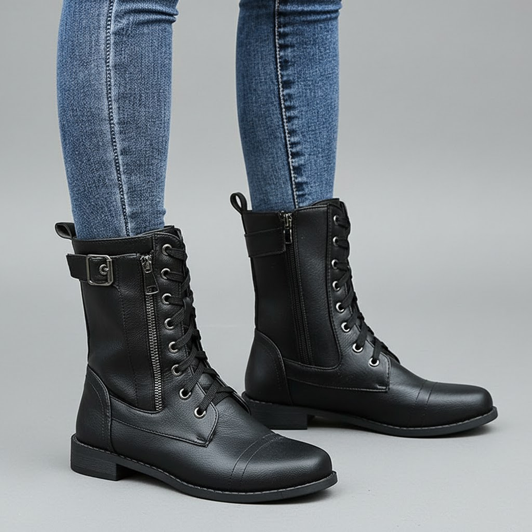 Bonnie | Women’s Orthopedic Ankle Boots with Side Zipper