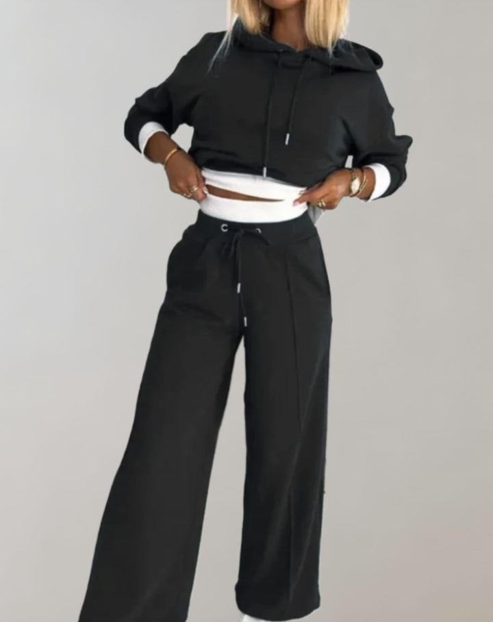 Bethany | Women Two Piece Casual Fit Wide-Leg Tracksuit Pants