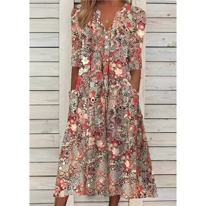 Bridget | Floral Midi Dress