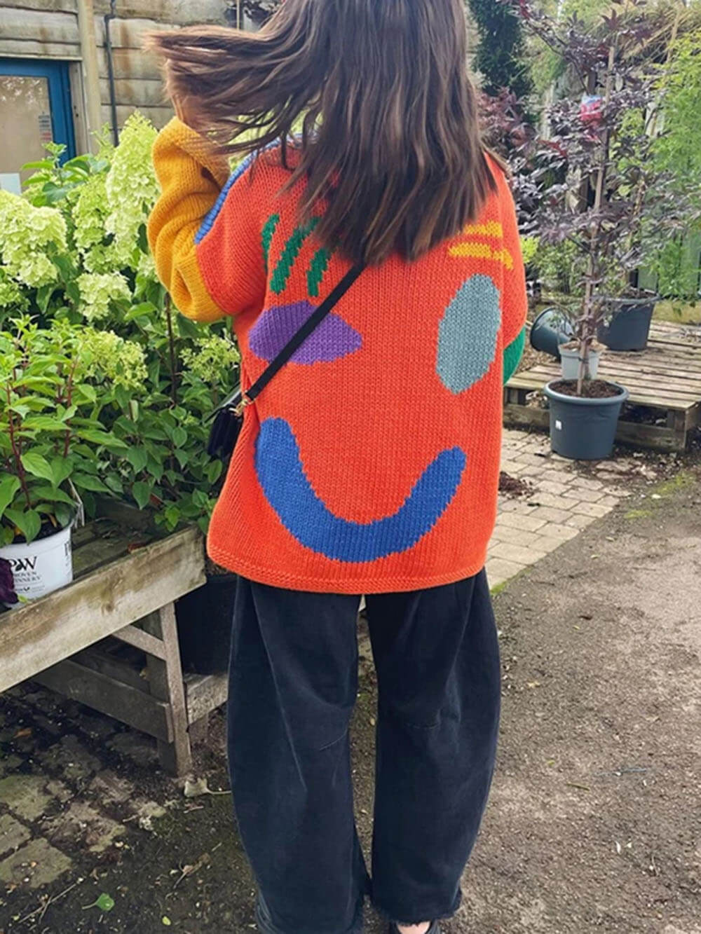 Anna | Women's Winter Sweater with Smile Print