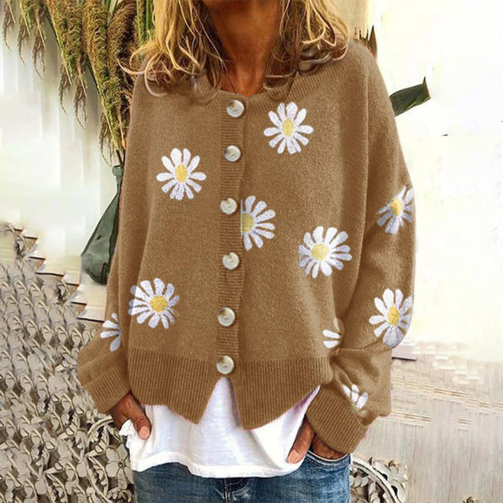 Alice | Women’s Relaxed Fit Floral Button Cardigan