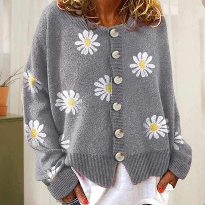 Alice | Women’s Relaxed Fit Floral Button Cardigan