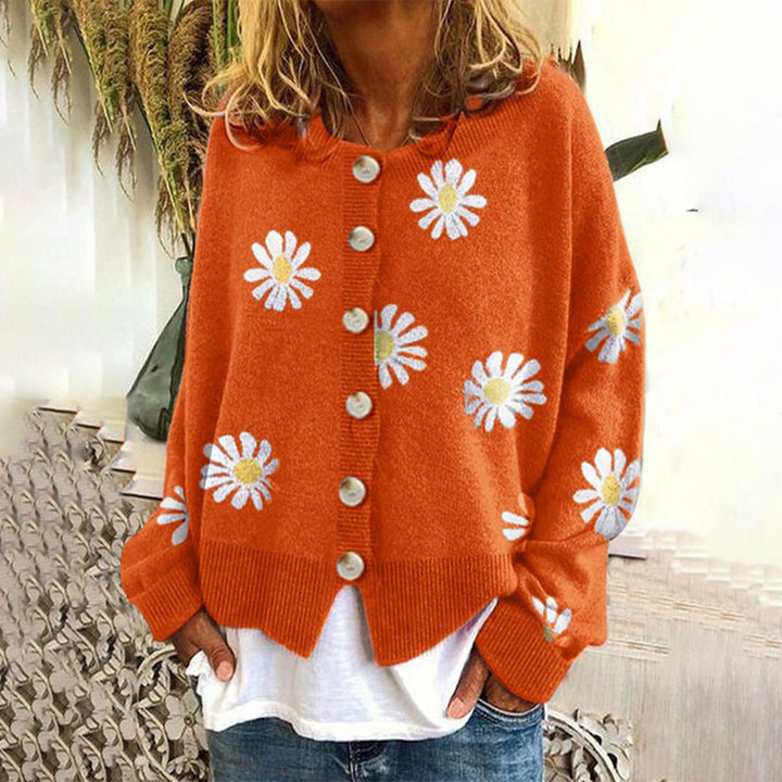 Alice | Women’s Relaxed Fit Floral Button Cardigan