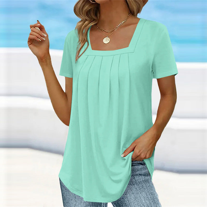 Clouie | Lightweight Pleated Blouse