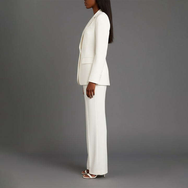 Christian | Chic Formal Suit Set with Tailored Long Blazer for Women