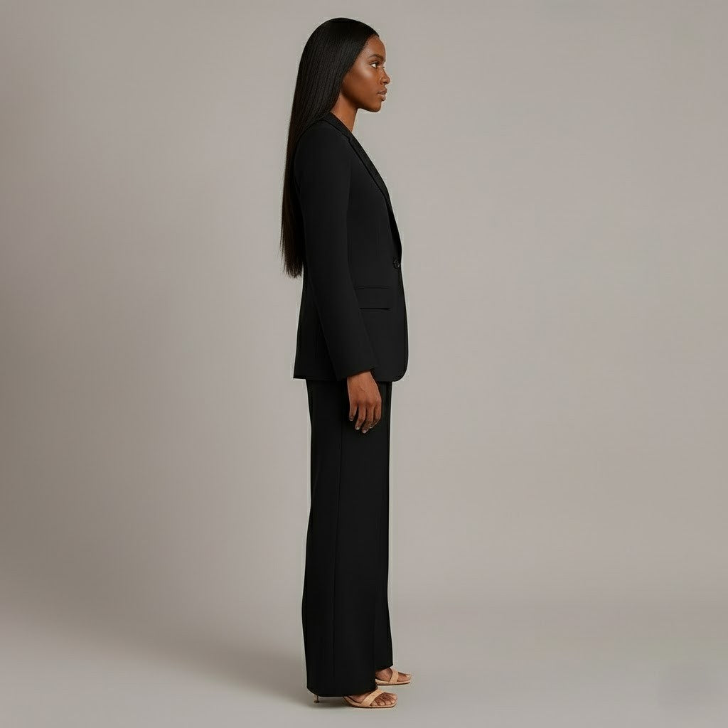 Christian | Chic Formal Suit Set with Tailored Long Blazer for Women