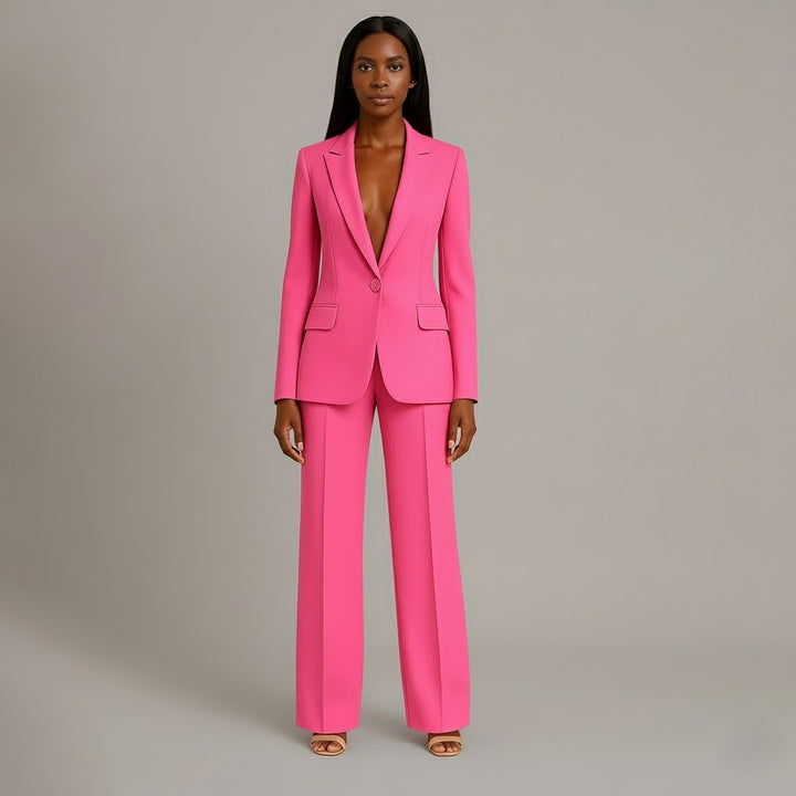 Christian | Chic Formal Suit Set with Tailored Long Blazer for Women
