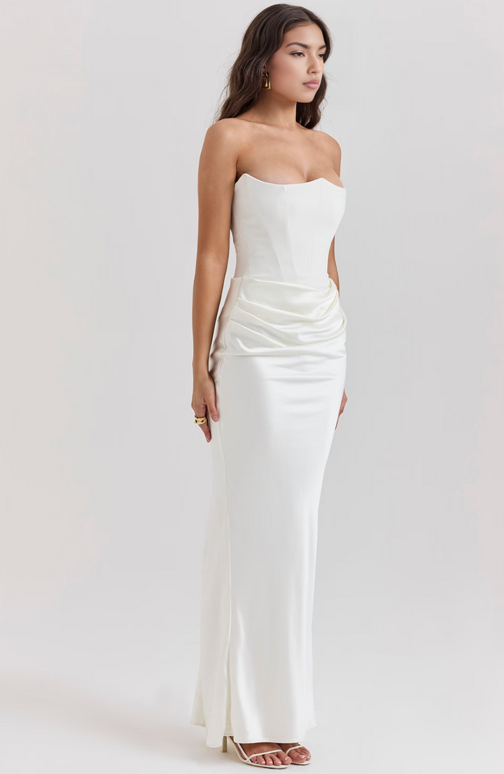 Camille | Women’s Strapless Corset Bodycon Maxi Dress