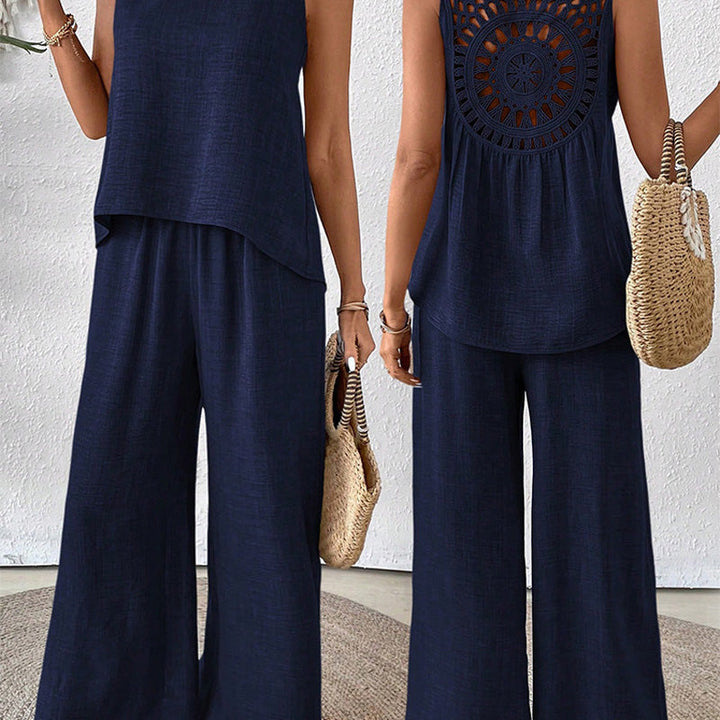 Ellis | Outfit Set with Crochet Mesh Cutout