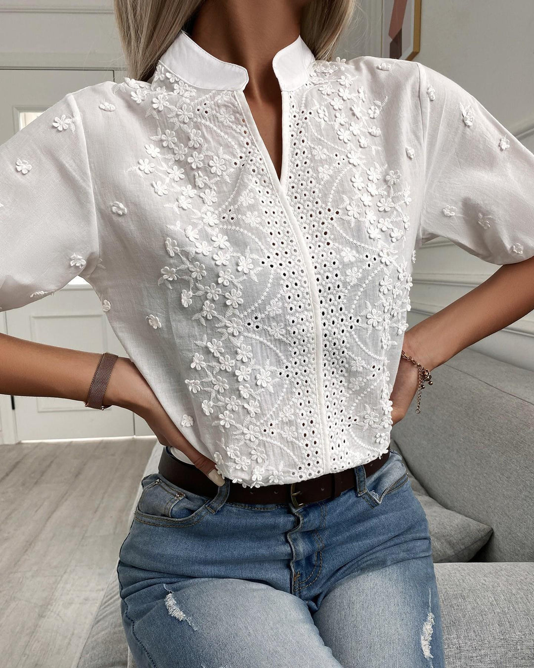 Cressida | Embroidered Blouse